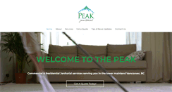 Desktop Screenshot of peakjanitorial.com